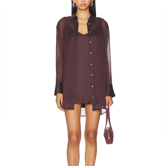 Amanda Uprichard Maui Dress Set in Cocoa